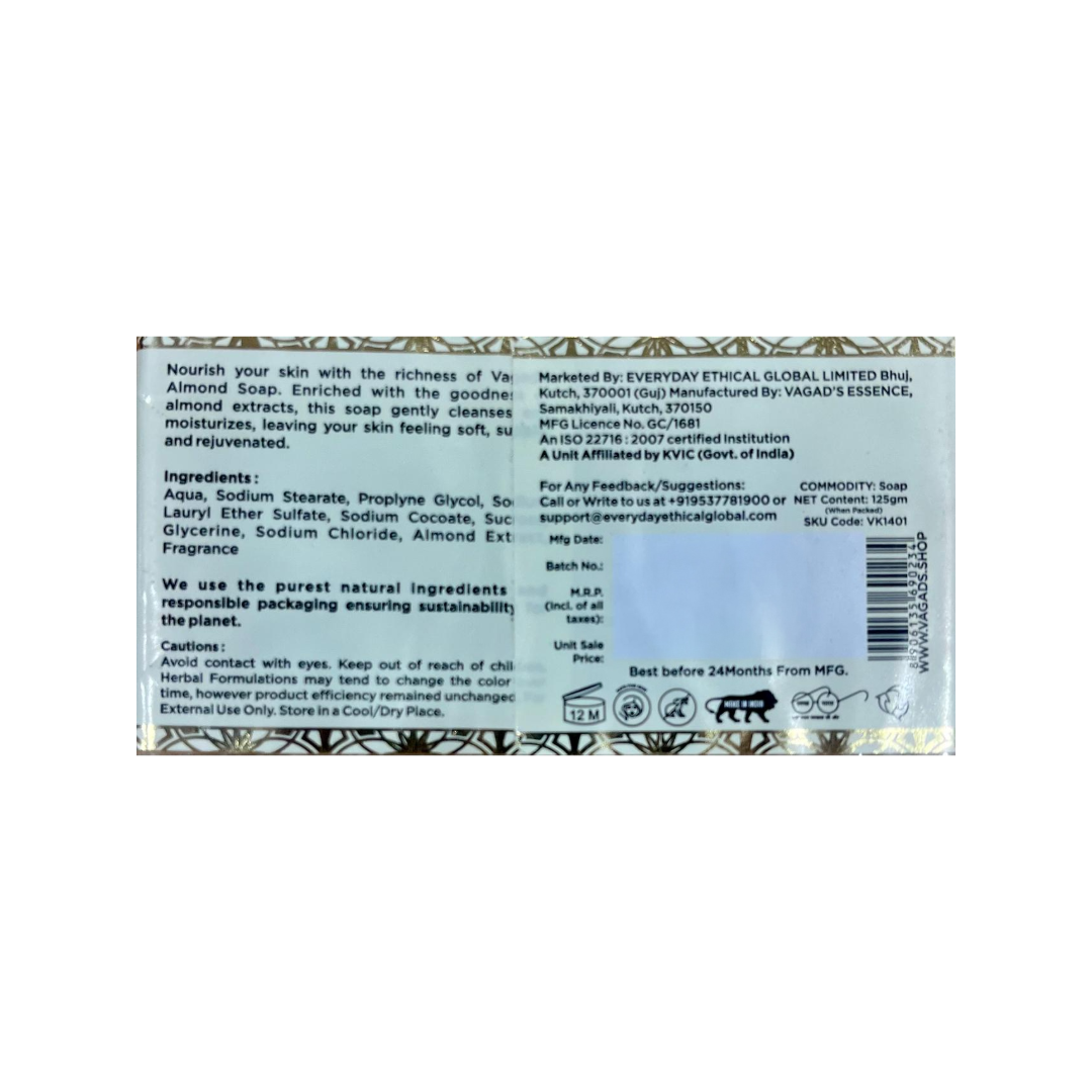 Vagads Herbal Almond Soap - Balaji Grand Bazar